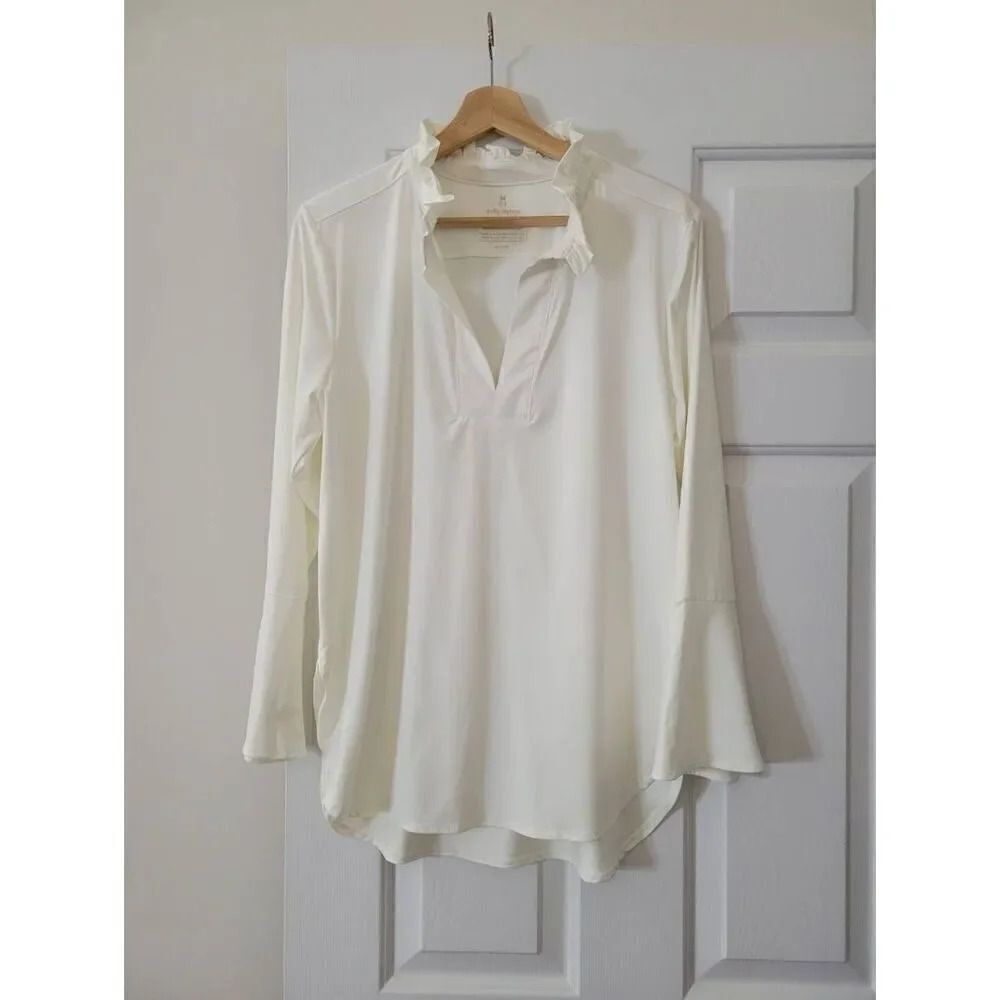 Dudley stephens White V Neck Blouse L